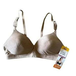 NWT Warner Tan Beige Wire Free With Lift Not Padded Dry Cool SZ 36C